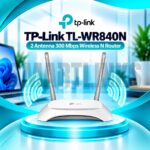 TP-Link TL-WR840N 300Mbps Wireless N WiFi Router – 2 Antennas, 4 LAN Ports & Multi-Mode 2.4GHz Internet Router