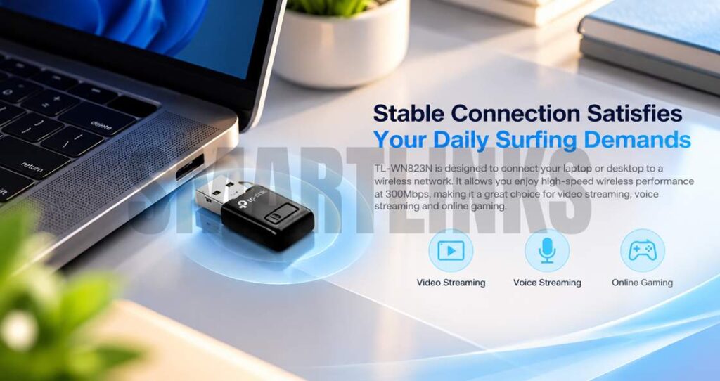 TP-Link TL-WN823N USB 2.0 Wireless Adapter