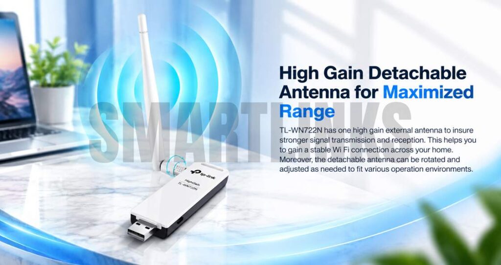 TP-Link TL-WN722N 4dBi High Gain Antenna