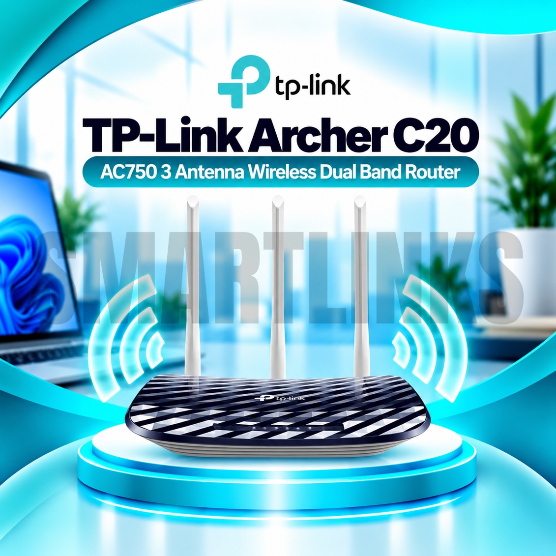 C20 TP-Link Archer C20 AC750 Dual Band WiFi Router