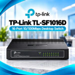 TP-Link TL-SF1016D 16-Port 10/100Mbps Desktop Switch – Fast Ethernet, Plug & Play, Green Technology