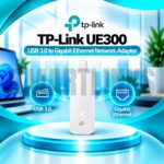 TP-Link UE300 USB 3.0 to Gigabit Ethernet LAN Adapter – 1000Mbps RJ45 Network Converter for Laptop & PC