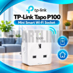 TP-Link Tapo P100 Mini Smart Wi-Fi Socket – 10A Smart Plug, Remote Control, Voice Assistant, Schedule & Timer