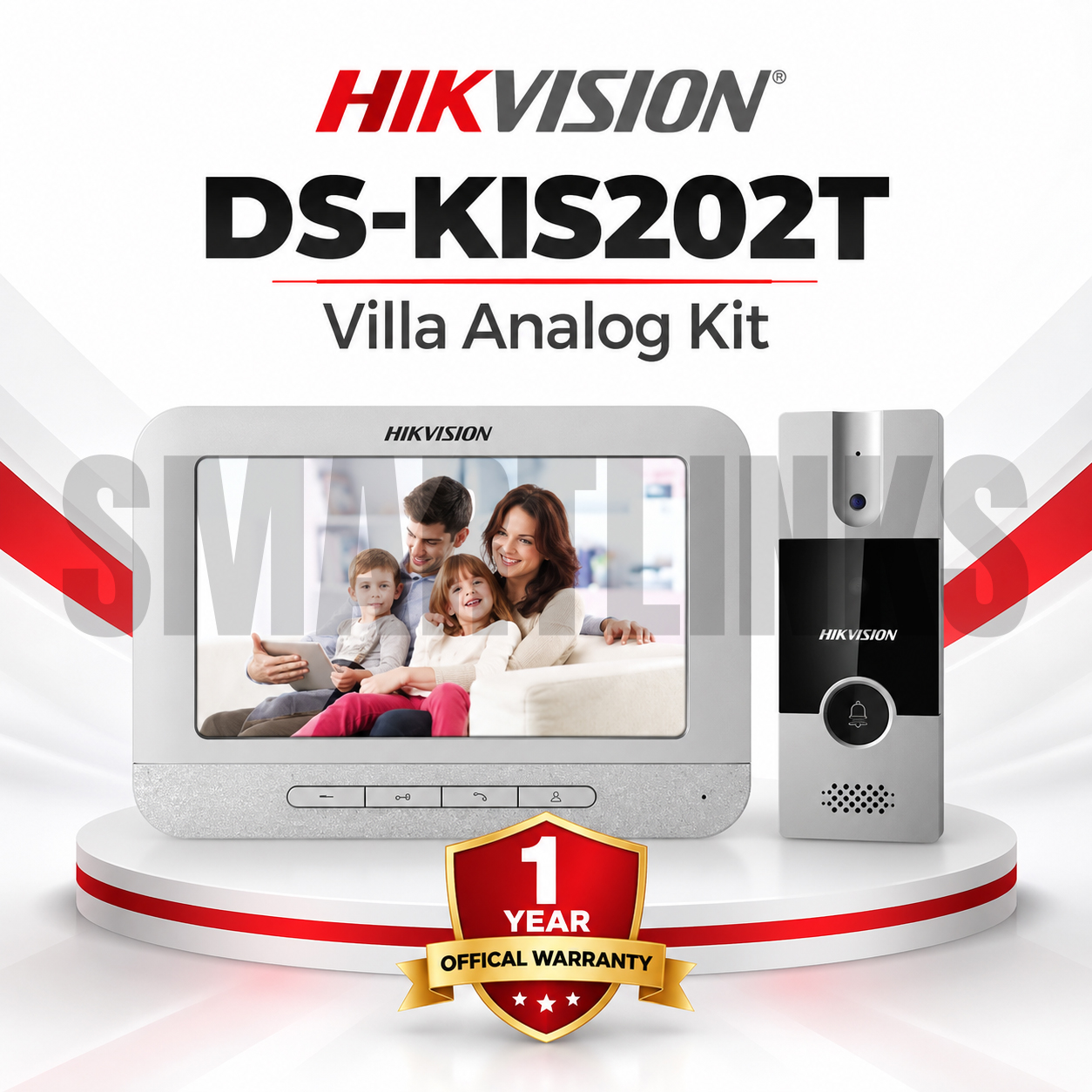 m Hikvision DS-KIS202T Villa Analog Video Intercom Kit
