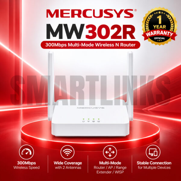 Mercusys MW302R 300Mbps Multi-Mode Wireless N Router