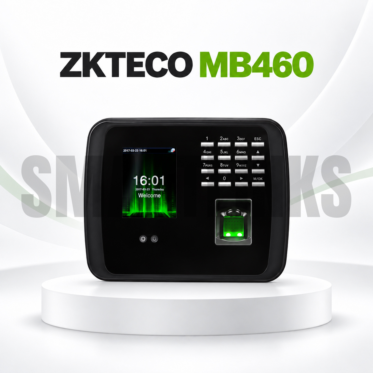 MB460 ZKTeco MB460 Biometric Attendance Machine – Face & Fingerprint Time Attendance and Access Control Terminal - Image 1