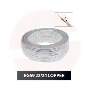 CCTV Cable Roll PVC Pure Copper 80 Yards - RG59 18/24 Copper