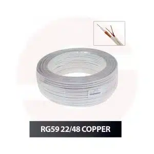 CCTV Cable Roll PVC Pure Copper 80 Yards - RG59 22/48 Copper