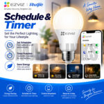 EZVIZ LB1-Color Smart WiFi LED Bulb | 16 Million Colors & App Control - Image 3