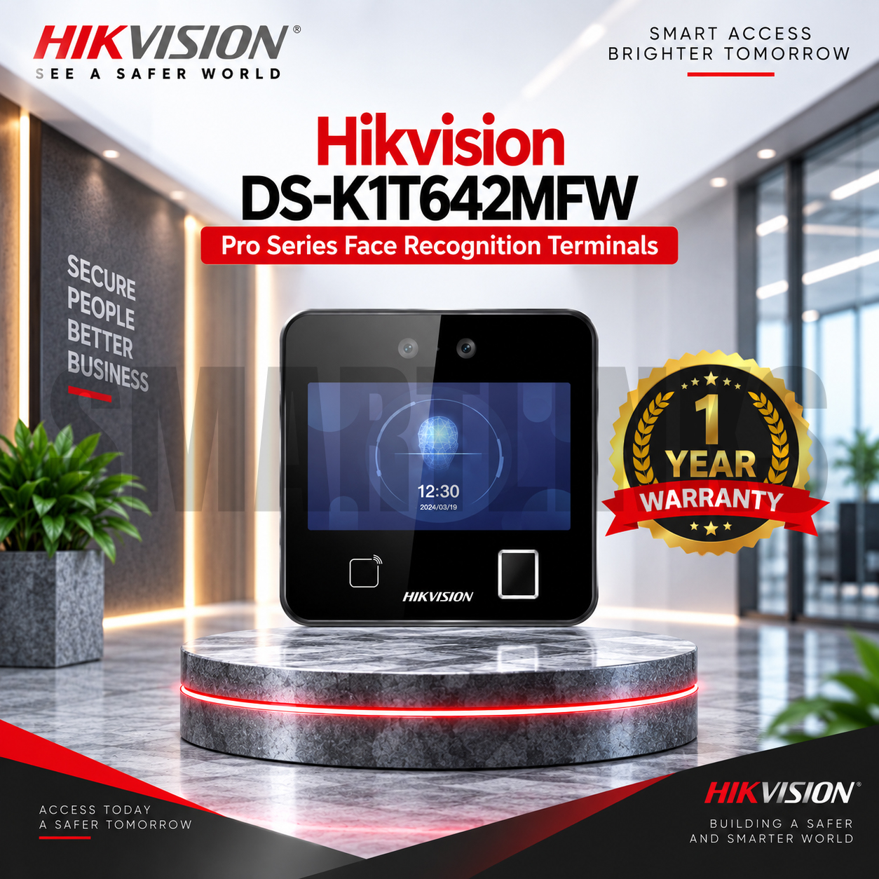 m Hikvision DS-K1T642MFW Face Recognition Terminal