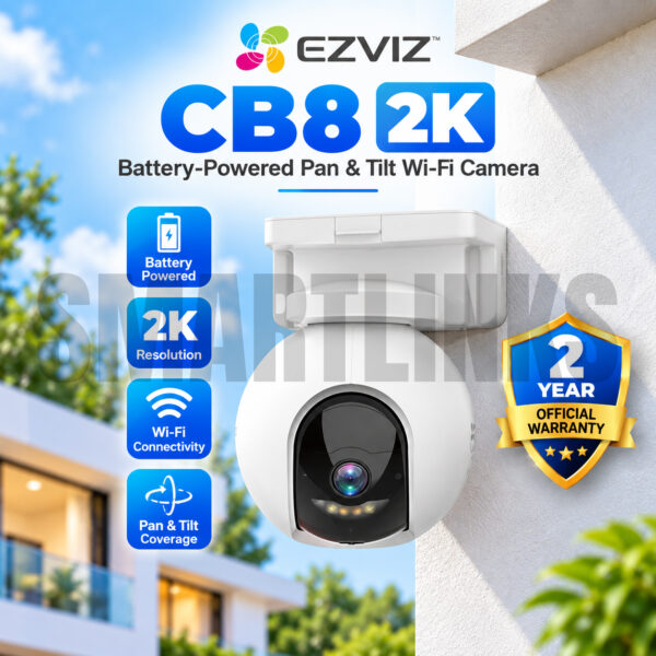 EZVIZ CB8 2K Battery Powered WiFi Camera