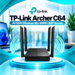TP-Link Archer C64 AC1200 Dual Band Gigabit Router