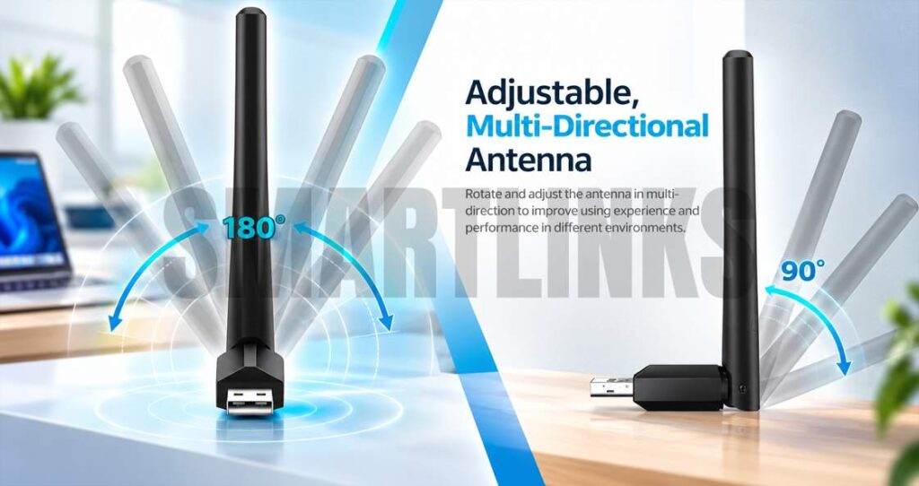 TP-Link Archer T2U Plus Adjustable WiFi Antenna
