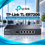 TP-Link TL-ER7206 SafeStream Gigabit Multi-WAN VPN Router – 6 Gigabit Ports, 4 WAN, Load Balancing & Omada SDN