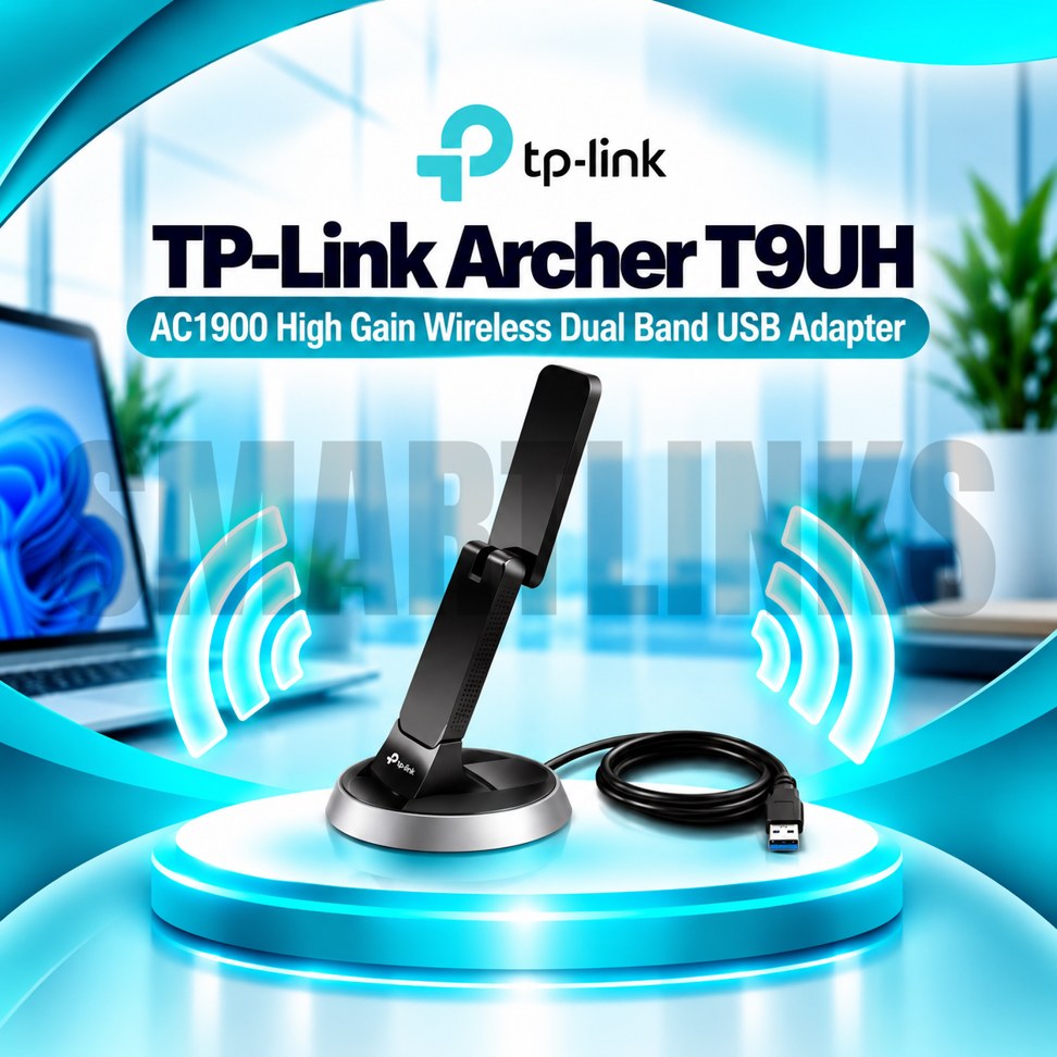 T9UH TP-Link Archer T9UH AC1900 Dual Band USB 3.0 WiFi Adapter with High Gain Antennas & Beamforming - Image 1