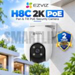EZVIZ H8c PoE 2K Pan & Tilt Outdoor Security Camera
