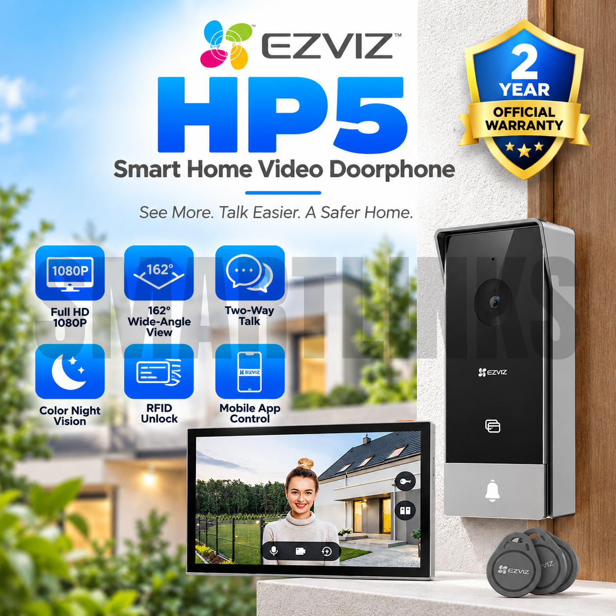 M EZVIZ HP5 Smart Home Video Doorphone
