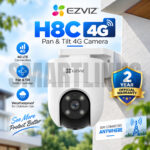 EZVIZ H8c 4G 2K Outdoor Security Camera