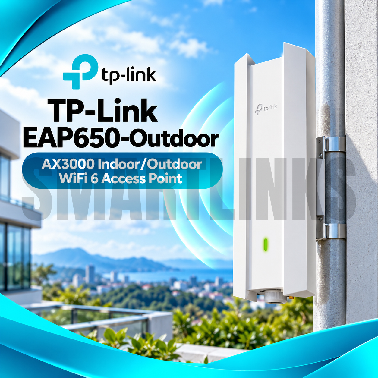 EAP650-OUTDOOR TP-Link EAP650-Outdoor AX3000 WiFi 6 Access Point - Image 1