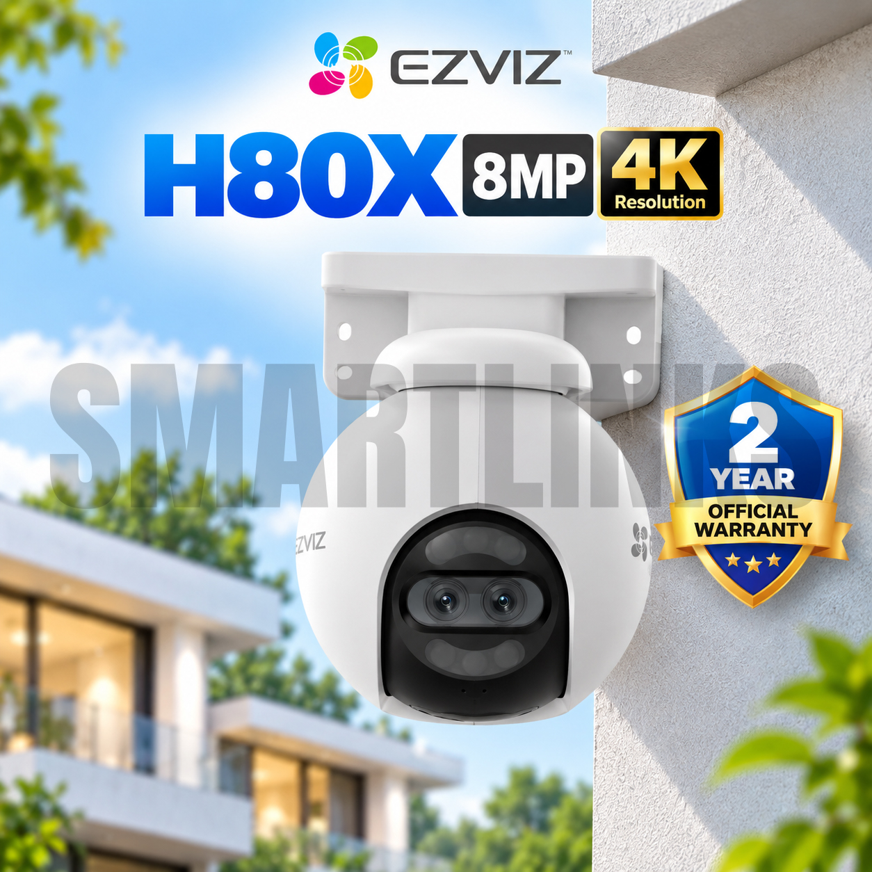M EZVIZ H80x Dual 4K 8MP Outdoor WiFi Camera