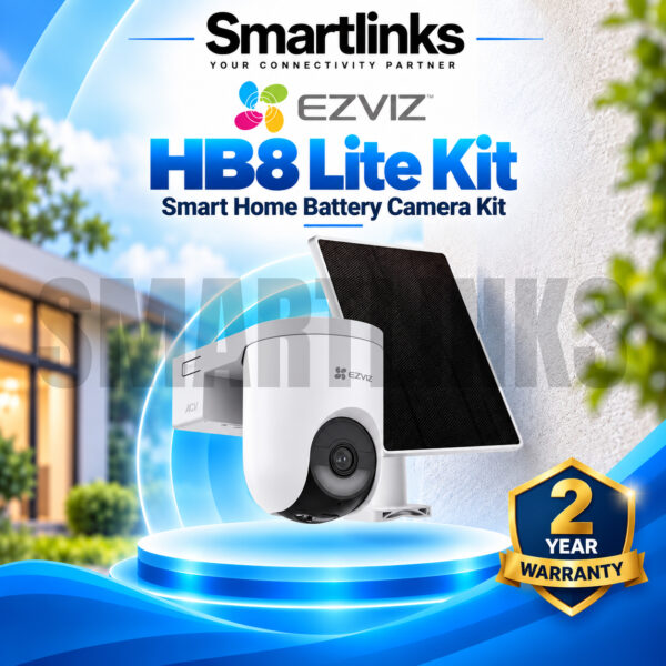 EZVIZ HB8 Lite Kit 2K+ Solar Battery Camera