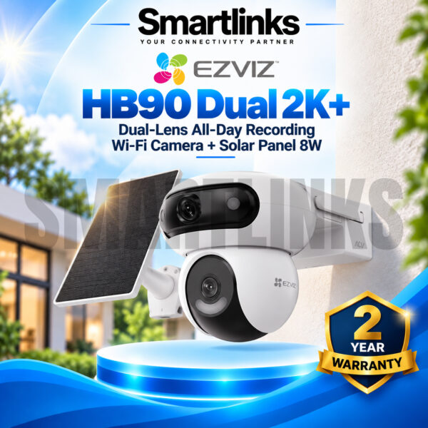 EZVIZ HB90 Dual 2K+ Solar Battery Camera
