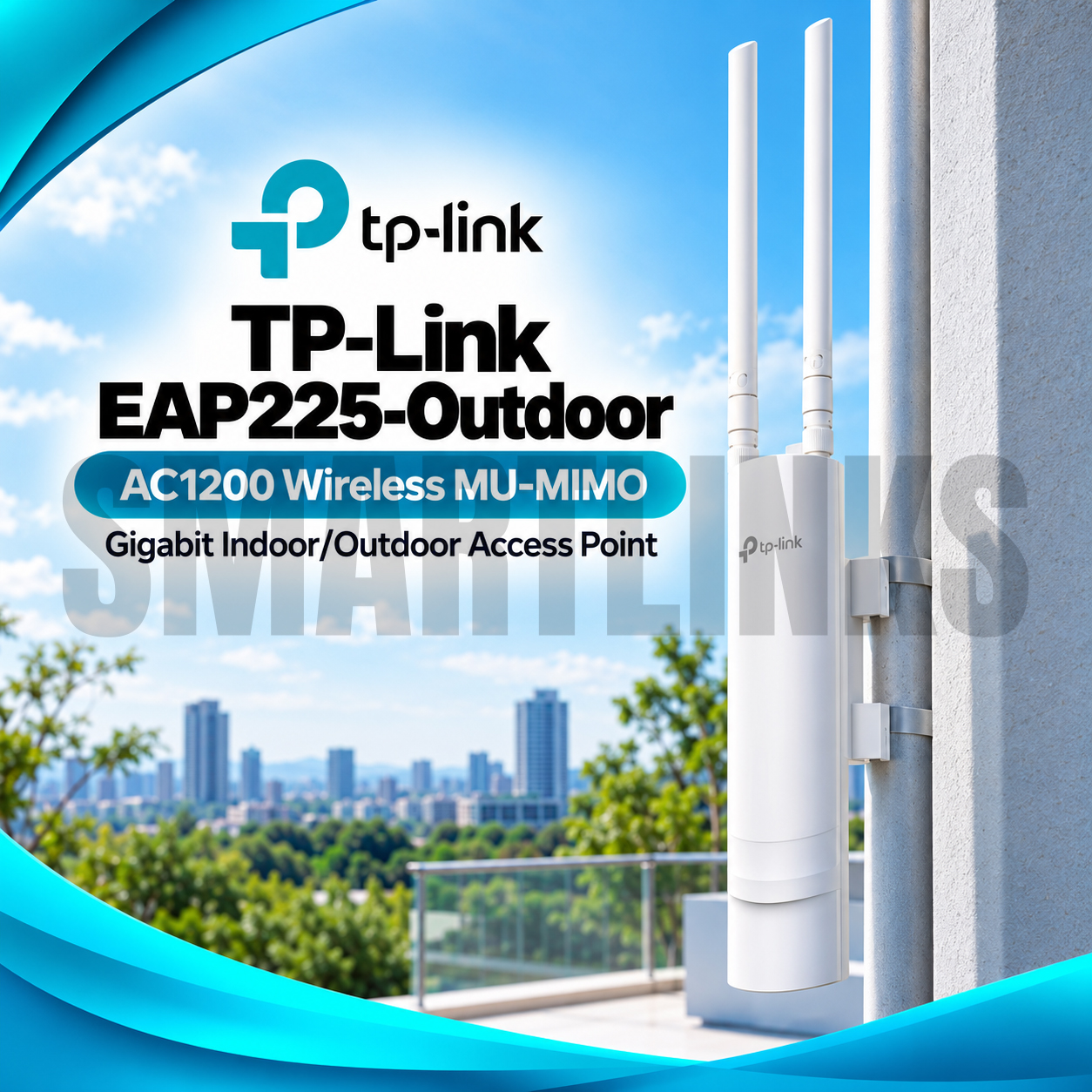EAP225-OUTDOOR TP-Link EAP225-Outdoor AC1200 Gigabit WiFi Access Point - Image 1