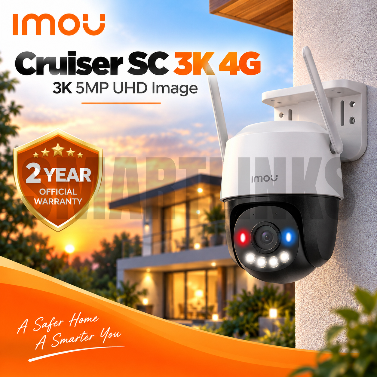 TENDA IMOU Cruiser SC 3K 4G Outdoor Camera | 5MP Pan & Tilt Smart Security - Image 1