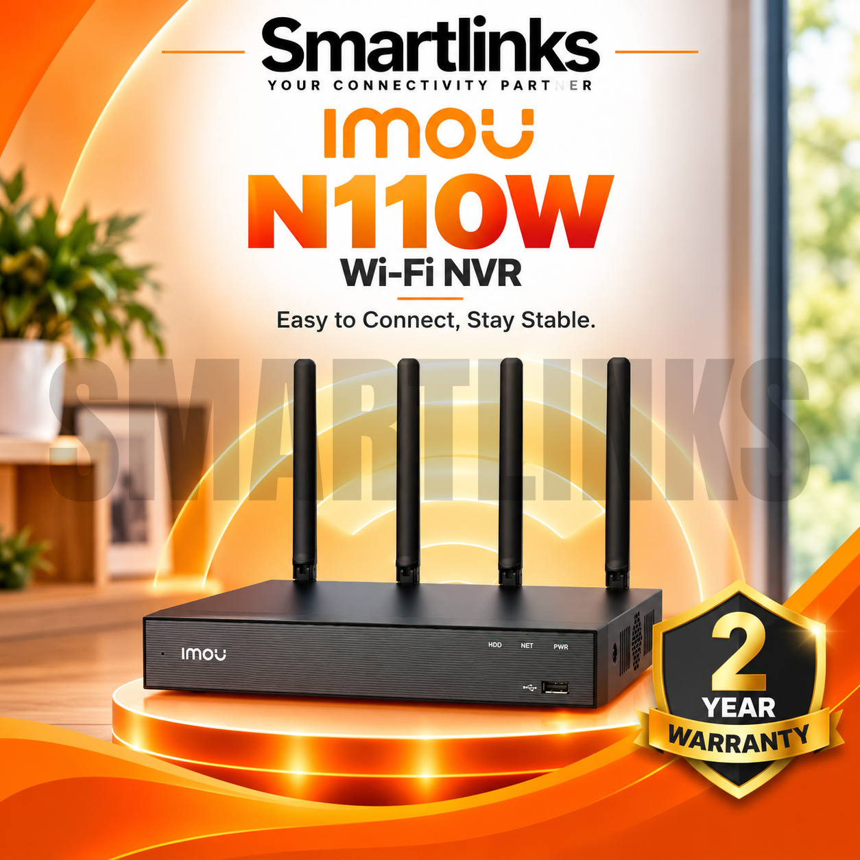 m IMOU N110W Wi-Fi NVR | Wireless Network Video Recorder for Security Cameras - Image 1
