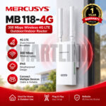 Mercusys MB118-4G 300Mbps 4G LTE Outdoor Indoor Router