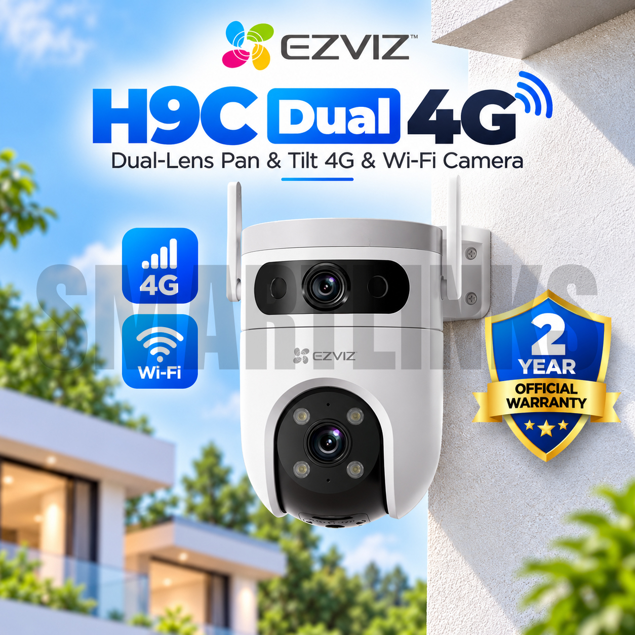 M EZVIZ H9c Dual 3K 4G Outdoor Camera