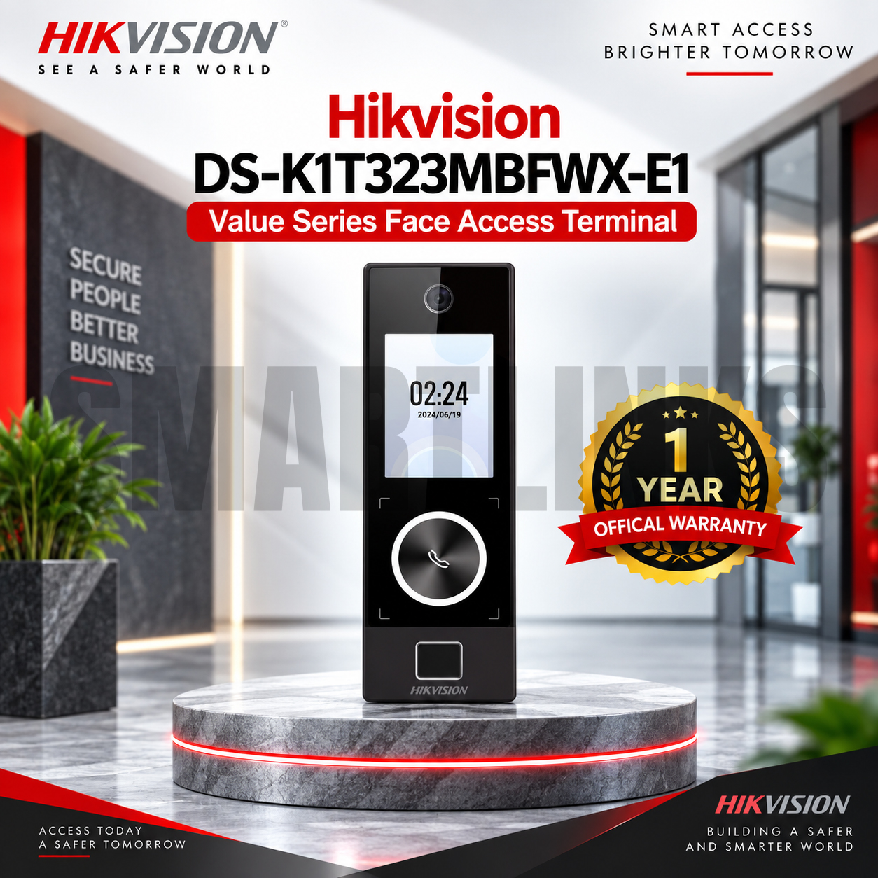 m Hikvision DS-K1T323MBFWX-E1 Face Recognition Access Terminal - Image 1